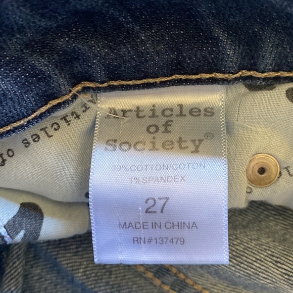 Articles of Society Zoey Crop JEANS Size 27 - Picture 5 of 10